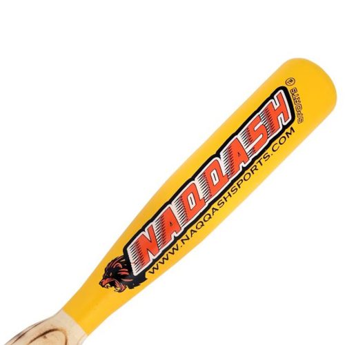 Wooden Baseball bat in Maple Wood in 29 inches / 32 oz Yellow